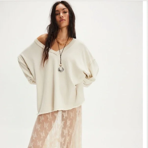 We The Free Venice V-Neck Sweatshirt - Picture 1 of 5